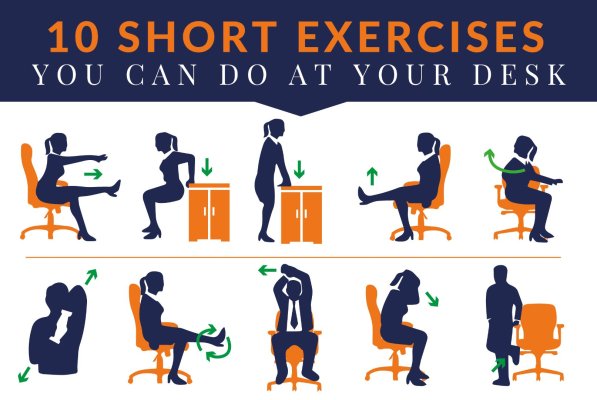 10 short exercises to do at your desk - Regency Assurance